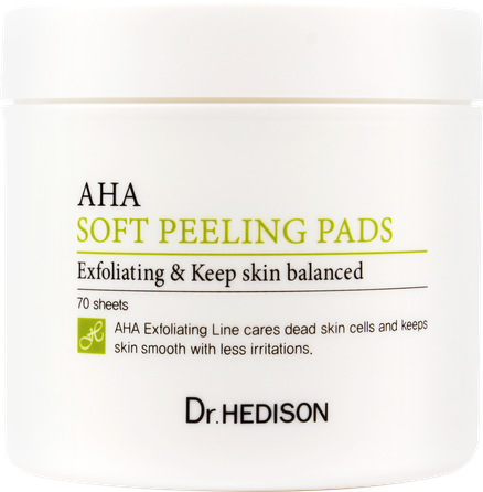 DR.HEDISON AHA Soft Peeling spilventiņi, 70 gab.