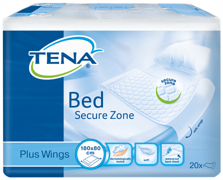 TENA Bed Plus Wings 180x80 cm absorbējošie palagi, 20 gab.
