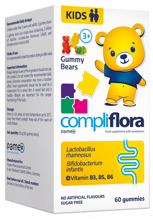 COMPLIFLORA   Kids Gummy Bears pastilas, 60 gab.