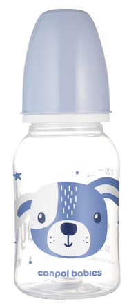 CANPOL BABIES Cute Animals Blue pudelīte, 120 ml