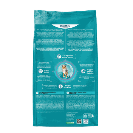 FORZA10 Maintenance Medium Adult Ar Zivīm, Suņiem sausā barība, 2 kg
