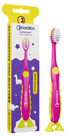 NORDICS Super Soft 2+ Purple zobu birste, 1 gab.