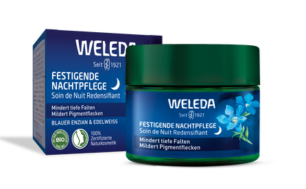 WELEDA Blue Gentian & Edelweiss Rejuvenating Night sejas krēms, 40 ml