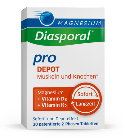 MAGNESIUM DIASPORAL Pro Depot Muskuļiem Un Kauliem tabletes, 30 gab.