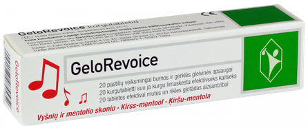 GELOREVOICE sūkājamās tabletes, 20 gab.