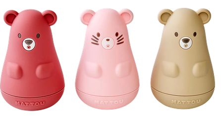 NATTOU Bath Toys (rozā) komplekts, 1 gab.