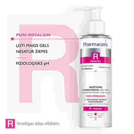 PHARMACERIS R Puri-Rosalgin želeja sejas mazgāšanai, 190 ml