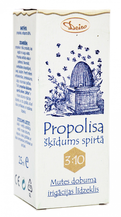 DEIRO Propolisa Šķīdrums Spirtā 3:10 pilieni, 25 ml