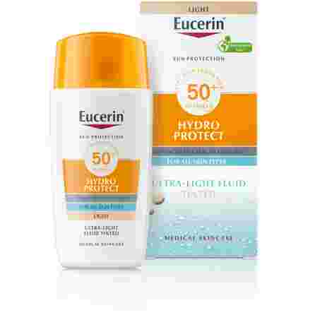 EUCERIN Sun Hydro Protect Ultra-Light Tinted SPF 50+  saules aizsarglīdzeklis, 50 ml
