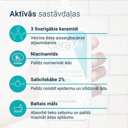 CERAVE Blemish Control mazgāšanās želeja, 236 ml