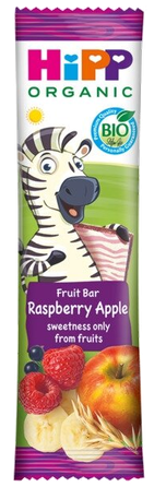HIPP Organic Fruit Raspberry in Banana Apple batoniņš, 23 g