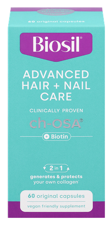 BIOSIL Advanced Hair+ Biotin kapsulas, 60 gab.