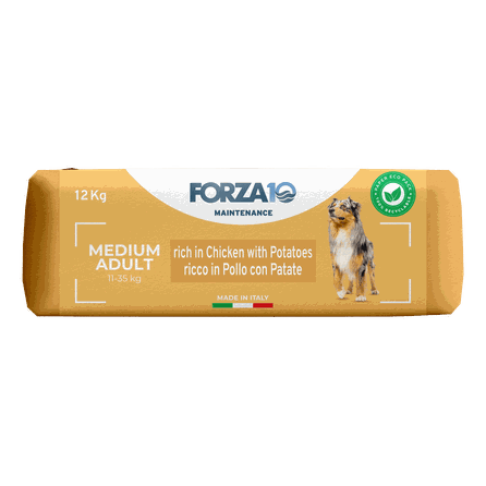 FORZA10 Maintenance Medium Adult Vistu Un Kartupeļiem, Suņiem sausā barība, 12 kg