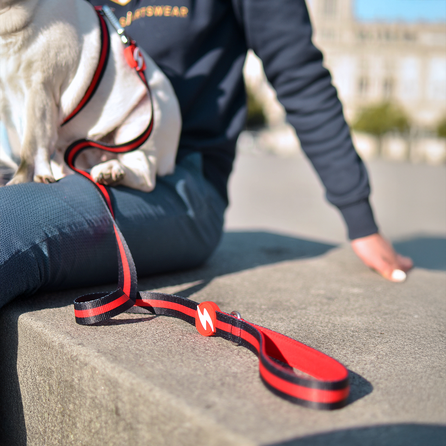 DASHI Stripes3 Red&Black M pavada, 1 gab.